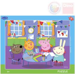 Dino Puzzle deskové Prasátko Peppa Pig ve školce 32x24cm skládačka 40 dílků Dino Puzzle deskové Prasátko Peppa Pig ve školce 32x24cm skládačka 40 dílků
