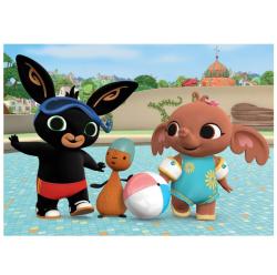 Dino Puzzle dětské 24 maxi dílků Bing u bazénu