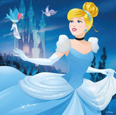 Dino Puzzle Disney Veselé princezny 3x55 dílků 18x18cm skládačka