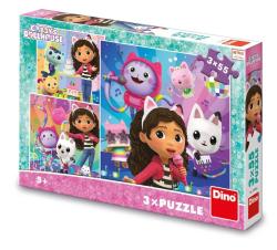 Dino Puzzle Gábi: Oslava 3x55 dílků deskové