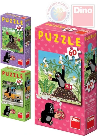 Dino Puzzle Jak Krtek uzdravil myšku (Krteček) 24x22cm set 60 dílků 6 druhů Dino Puzzle Jak Krtek uzdravil myšku (Krteček) 24x22cm set 60 dílků 6 druhů