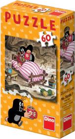 Dino Puzzle Jak Krtek uzdravil myšku (Krteček) 24x22cm set 60 dílků 6 druhů
