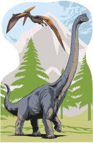 Dino Puzzle Jurský svět 4x54 dílků 13x19cm skládačka