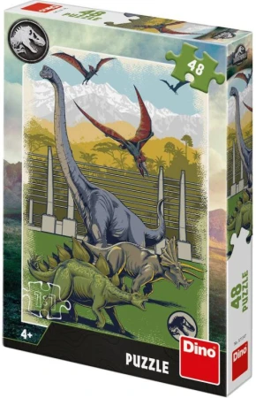 Dino Puzzle Jurský svět (Jurassic World) 18x26cm skládačka 48 dílků Dino Puzzle Jurský svět (Jurassic World) 18x26cm skládačka 48 dílků