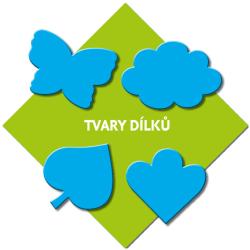 Dino Puzzle KRTEK a přátelé (krteček) 12 dílků tvary