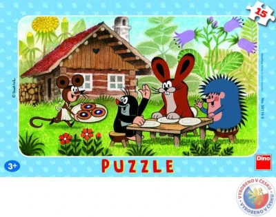 Dino Puzzle KRTEK (Krteček) na návšteve stolové 15 dielikov Dino Puzzle KRTEK (Krteček) na návšteve stolové 15 dielikov