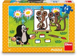 Dino Puzzle Krtek malířem 26x18cm Krteček 24 dílků skládačka