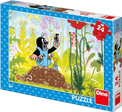 Dino Puzzle Krtko v nohavičkách 24 dielikov 26x18cm skladačka v krabici Dino Puzzle Krtko v nohavičkách 24 dielikov 26x18cm skladačka v krabici