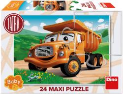 Dino Puzzle Maxi Auto Tatra na louce 24 dílků 66x47cm skládačka