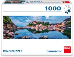 Dino Puzzle panoramatické 1000 dílků Ostrov Krk 95x33cm skládačka