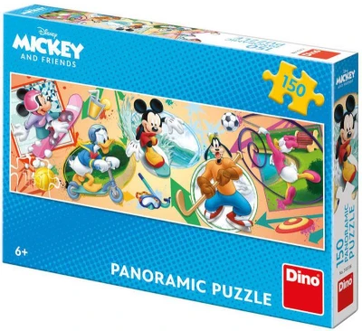 Dino Puzzle panoramatické 150 dílků Mickey s kamarády sportují 66x23cm Dino Puzzle panoramatické 150 dílků Mickey s kamarády sportují 66x23cm