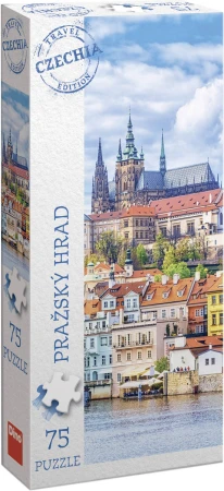 Dino Puzzle panoramatické 75 dílků Pražský hrad 11x30cm skládačka Dino Puzzle panoramatické 75 dílků Pražský hrad 11x30cm skládačka
