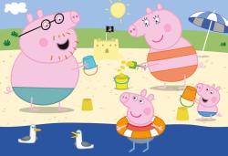Dino Puzzle Peppa Pig Na dovolené 2x48 dílků 26x18cm skládačka