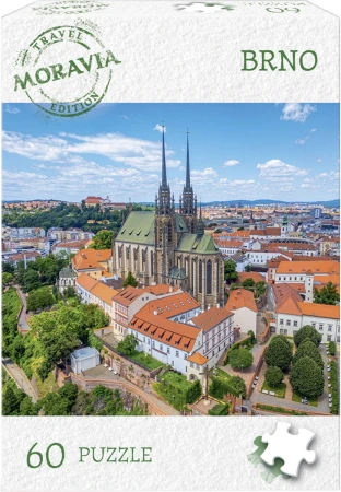 Dino Puzzle Travel Moravia Brno 60 dílků 24x22cm skládačka