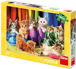 Dino Puzzle XL Barevná koťátka 300 dílků 47x33cm skládačka Dino Puzzle XL Barevná koťátka 300 dílků 47x33cm skládačka
