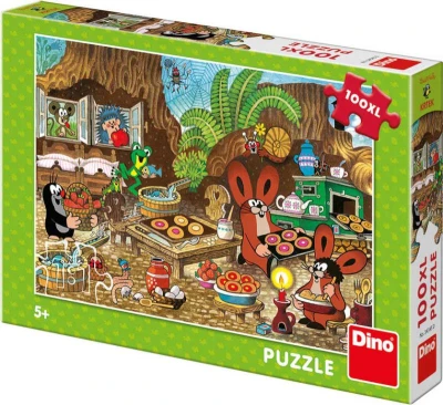 Dino Puzzle XL Krtek v kuchyni (Krteček) 100 dielikov 47x33cm skladačka v krabici Dino Puzzle XL Krtek v kuchyni (Krteček) 100 dielikov 47x33cm skladačka v krabici