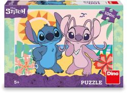 Dino Puzzle XL Stitch Na pláži 100 dílků 47x33cm skládačka