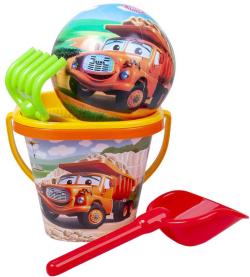 Dino TATRA Baby pískový set kyblík s míčem a nástroji plast
