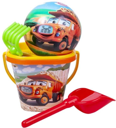 Dino TATRA Baby pískový set kyblík s míčem a nástroji plast Dino TATRA Baby pískový set kyblík s míčem a nástroji plast