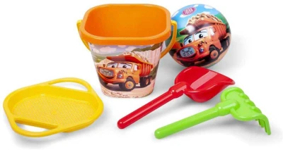 Dino TATRA Baby pískový set kyblík s míčem a nástroji plast