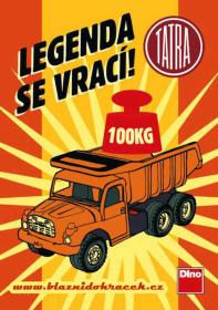 Dino Tatra T148 klasické nákladní auto na písek 73cm modročervené sklápěcí korba