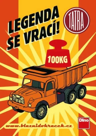 Dino Tatra T148 klasické nákladní auto na písek 73cm modročervené sklápěcí korba