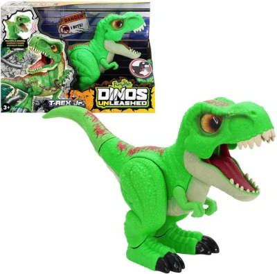 Dinosaurus interaktivní T-Rex junior pravěký ještěr chodící na baterie plast Zvuk Dinosaurus interaktivní T-Rex junior pravěký ještěr chodící na baterie plast Zvuk