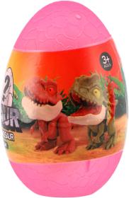 Dinosaurus kousací na prst s překvapením ve vajíčku různé druhy