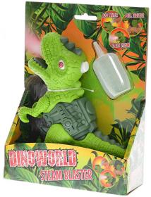 Dinosaurus s efekty 17cm vypouští páru na baterie Světlo Zvuk 2 barvy plast