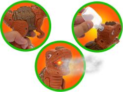 Dinosaurus s efekty 17cm vypouští páru na baterie Světlo Zvuk 2 barvy plast