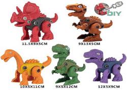 Dinosaurus šroubovací set s nástrojem k sestavení s překvapením 5 druhů