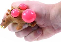 Dinosaurus strečový mačkací míček 5-9cm antistresový bublinový mění barvy