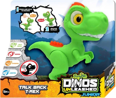 Dinosaurus T-Rex baby zvířátko opakovací na baterie REC Světlo Zvuk