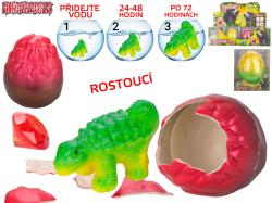 Dinosaurus ve vejci ve vodě líhnoucí a rostoucí s drahokamem 2 barvy