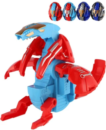 Dinosaurus zvířátko / robot skládací 11cm vejce s přeměnou 4 barvy plast Dinosaurus zvířátko / robot skládací 11cm vejce s přeměnou 4 barvy plast