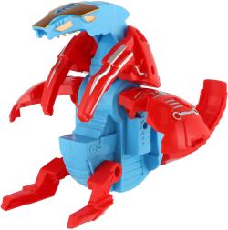 Dinosaurus zvířátko / robot skládací 11cm vejce s přeměnou 4 barvy plast