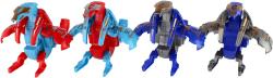 Dinosaurus zvířátko / robot skládací 11cm vejce s přeměnou 4 barvy plast