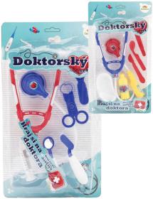 Doktorská souprava dětské lékařské potřeby set 6ks na kartě plast 2 druhy Doktorská souprava dětské lékařské potřeby set 6ks na kartě plast 2 druhy