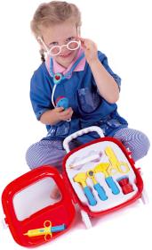 Doktorský kufřík zdravotnický set dětské lékařské potřeby na baterie Světlo Zvuk