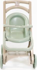 Doloni Kočárek pro panenky Lounge Eco line zelenobéžový