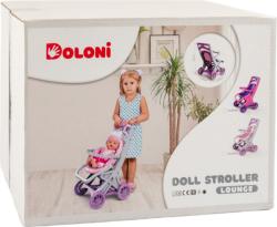 Doloni Kočárek pro panenky 3 v 1 - růžový/fialový