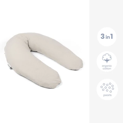 Doomoo Potah na multifunkční kojící polštář Comfybig Tetra Almond