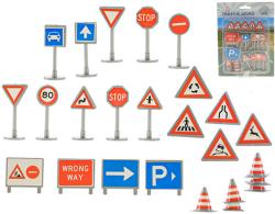Dopravní značky a značení set 25ks plast na kartě Dopravní značky a značení set 25ks plast na kartě