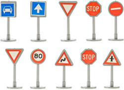 Dopravní značky a značení set 25ks plast na kartě