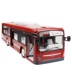 Městský autobus s otevíracími dveřmi 33cm červený