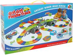 Dráha flexi variabilní se dvěma tunely a točnou se 2 autíčky na baterie