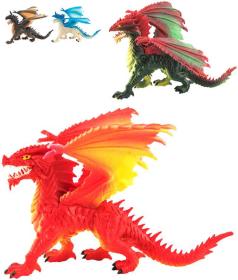 Drak 20cm figurka akční plastová 4 druhy Drak 20cm figurka akční plastová 4 druhy