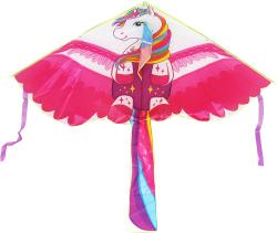 Drak létající jednorožec 140cm pro holky nylon v sáčku Drak létající jednorožec 140cm pro holky nylon v sáčku