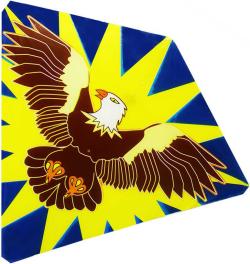 Drak létající potisk zvířátka 64x76cm 3 druhy plast