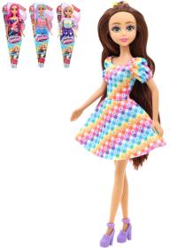 Dreameez mini panenka fashion dlouhé vlasy v kornoutku 4 druhy